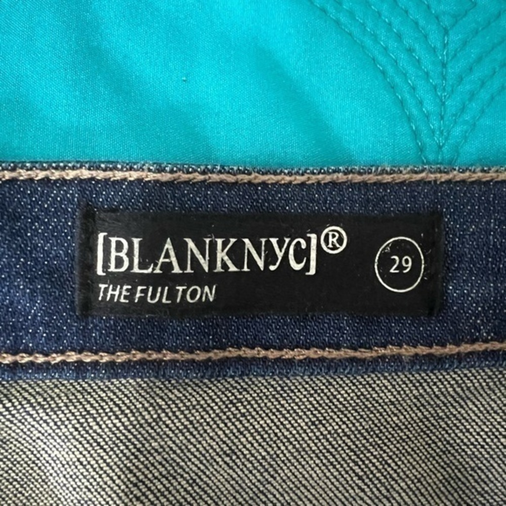 Blank NYC The Fulton Roll Up distressed denim cutoff shorts size 29 - Picture 5 of 12
